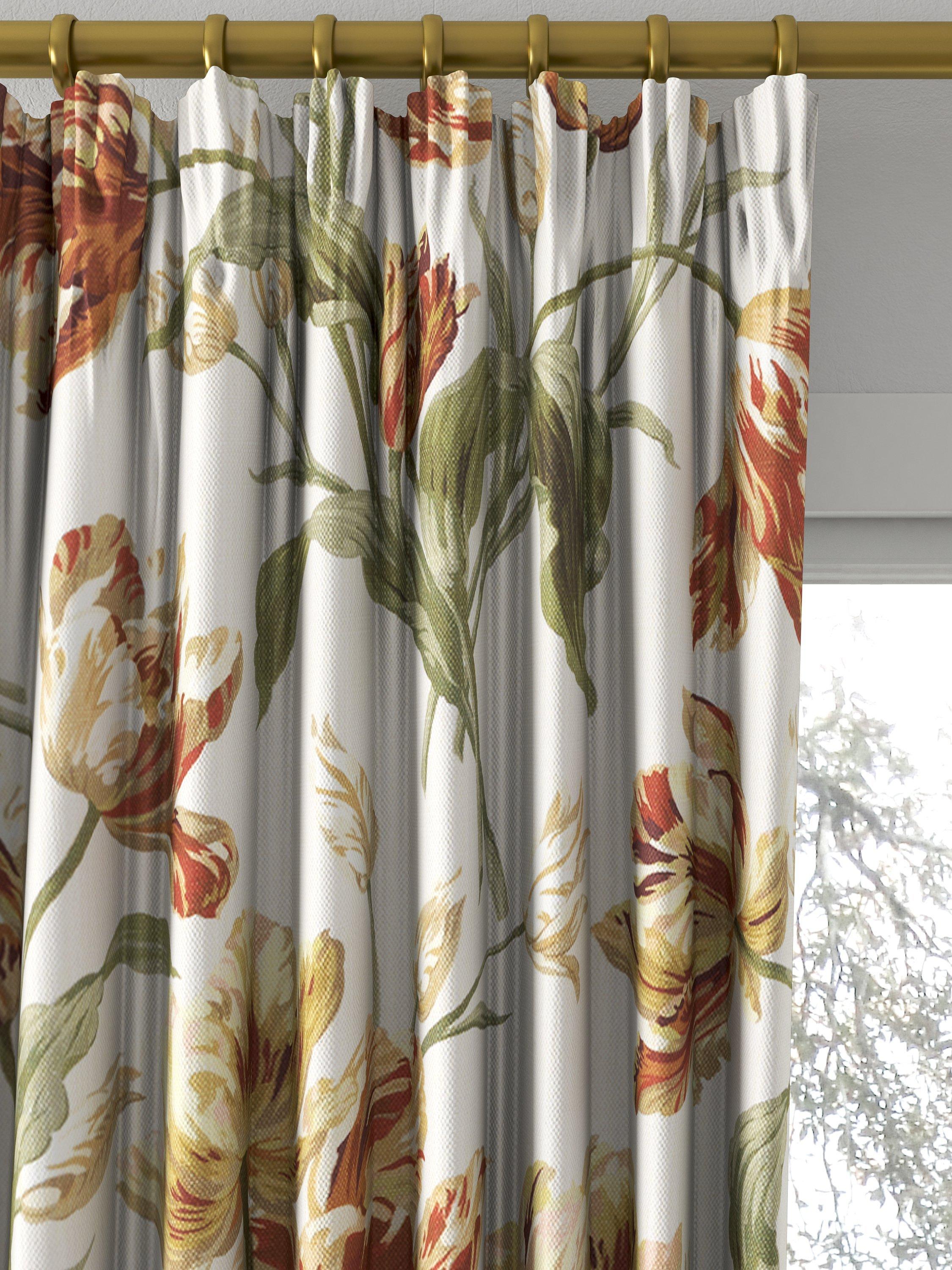 Laura Ashley gold floral curtains made to measure, imported from the UK