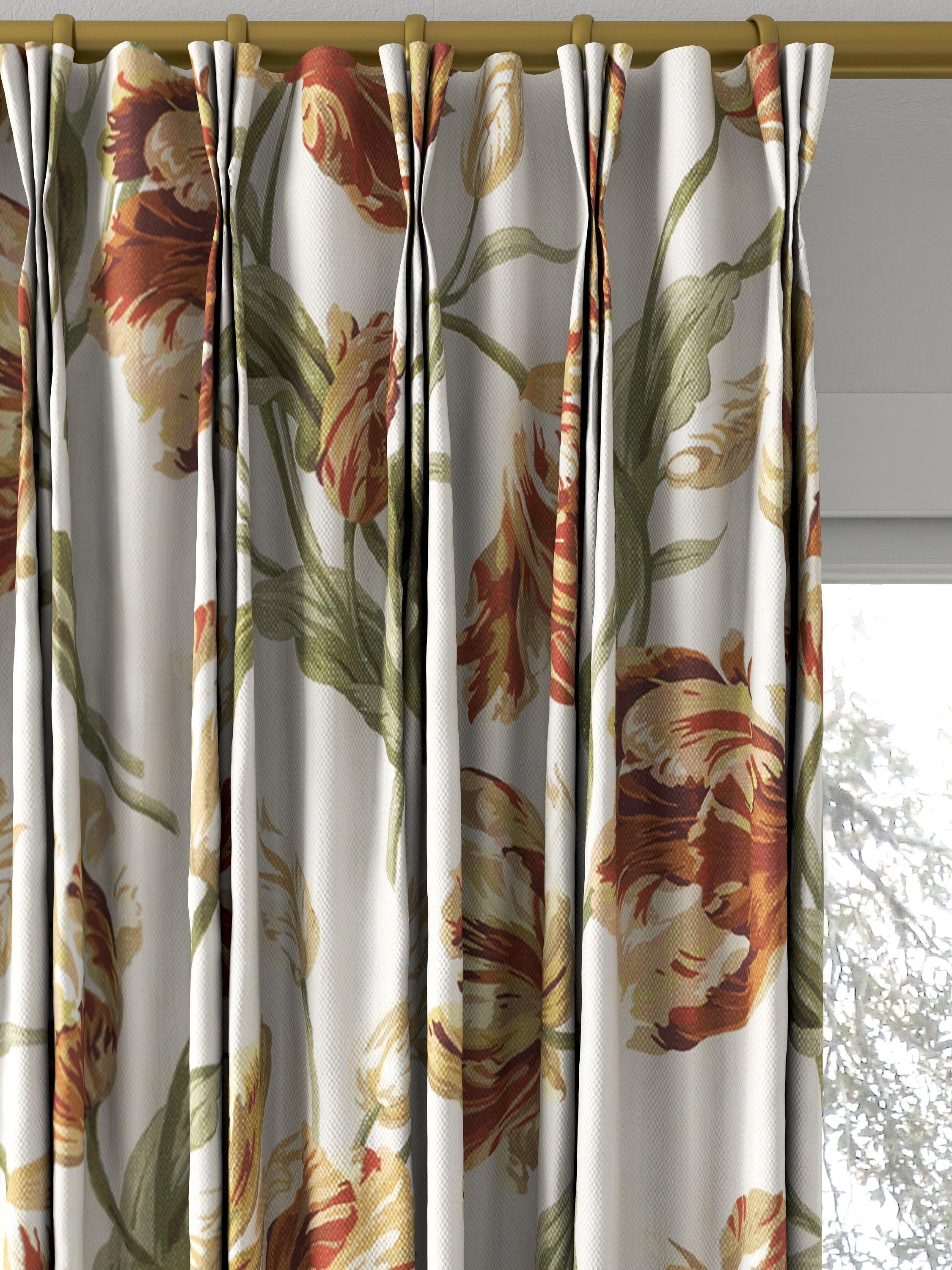 Laura Ashley gold floral curtains made to measure, imported from the UK