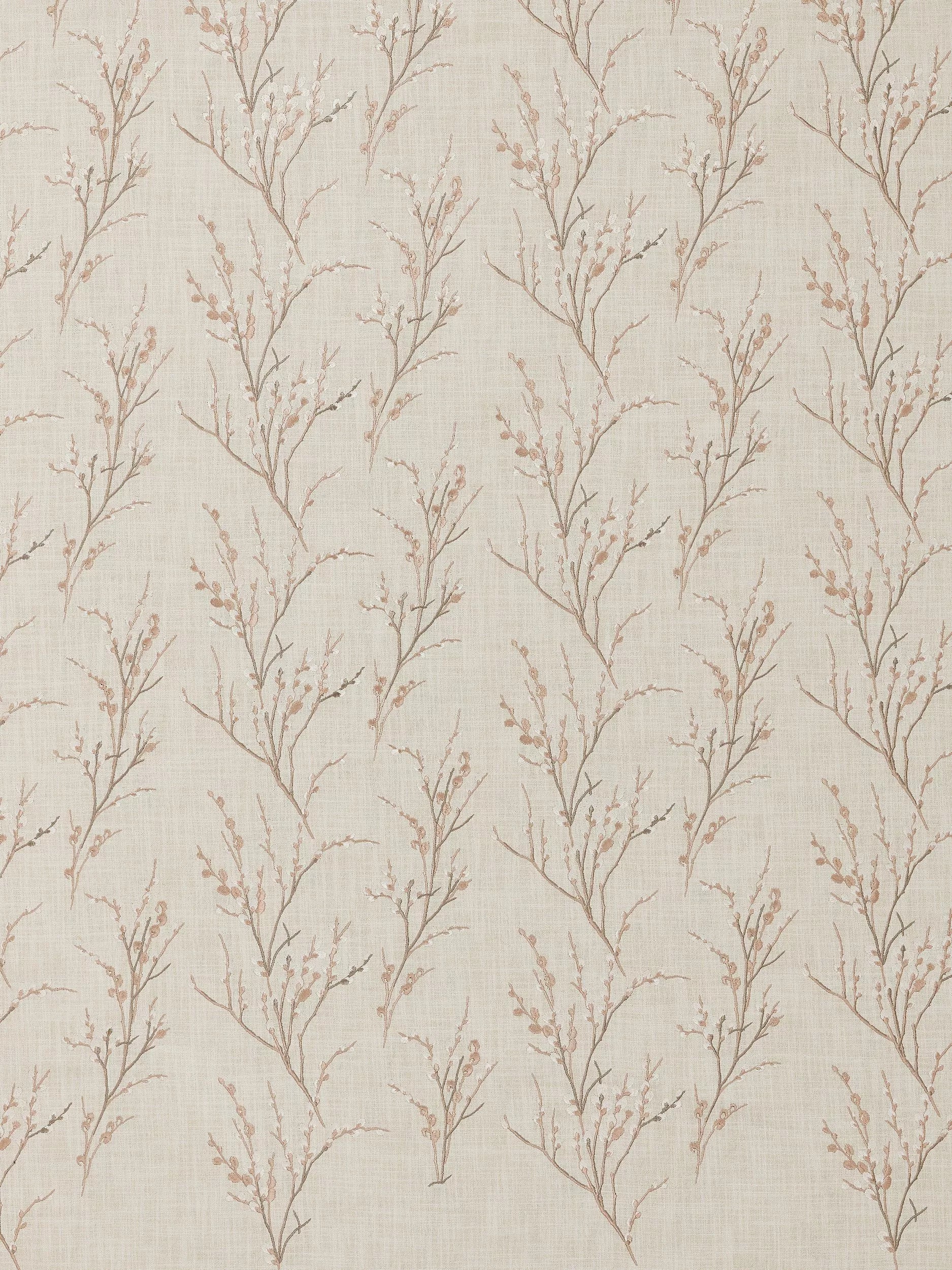 Laura Ashley Pussy Willow Embroidered Furnishing Fabric 140cm