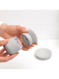 Brabantia soap dispensing dish brush in mid grey - British product
