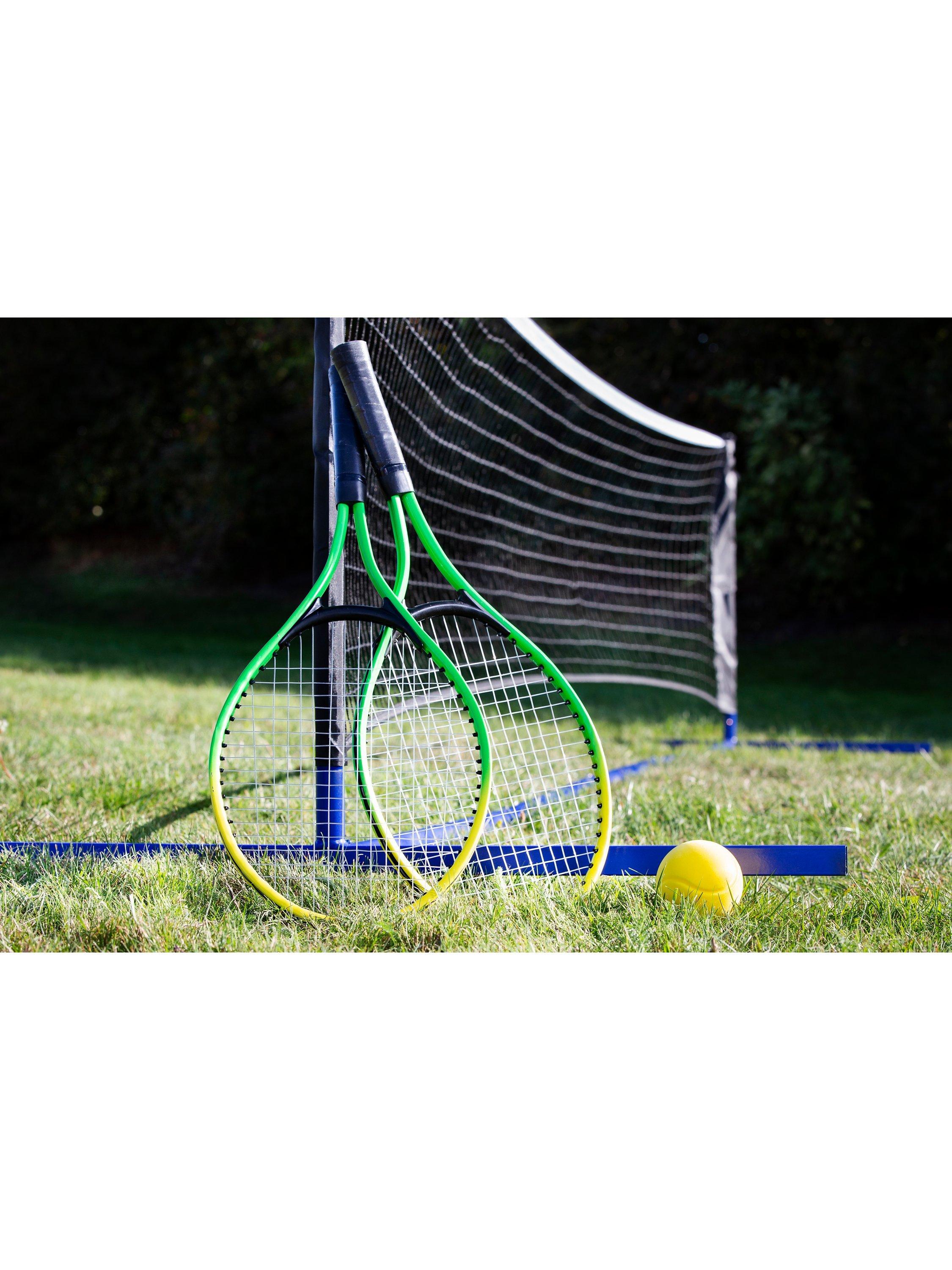 Sunsport Short Tennis Set with net and rackets, imported from the UK