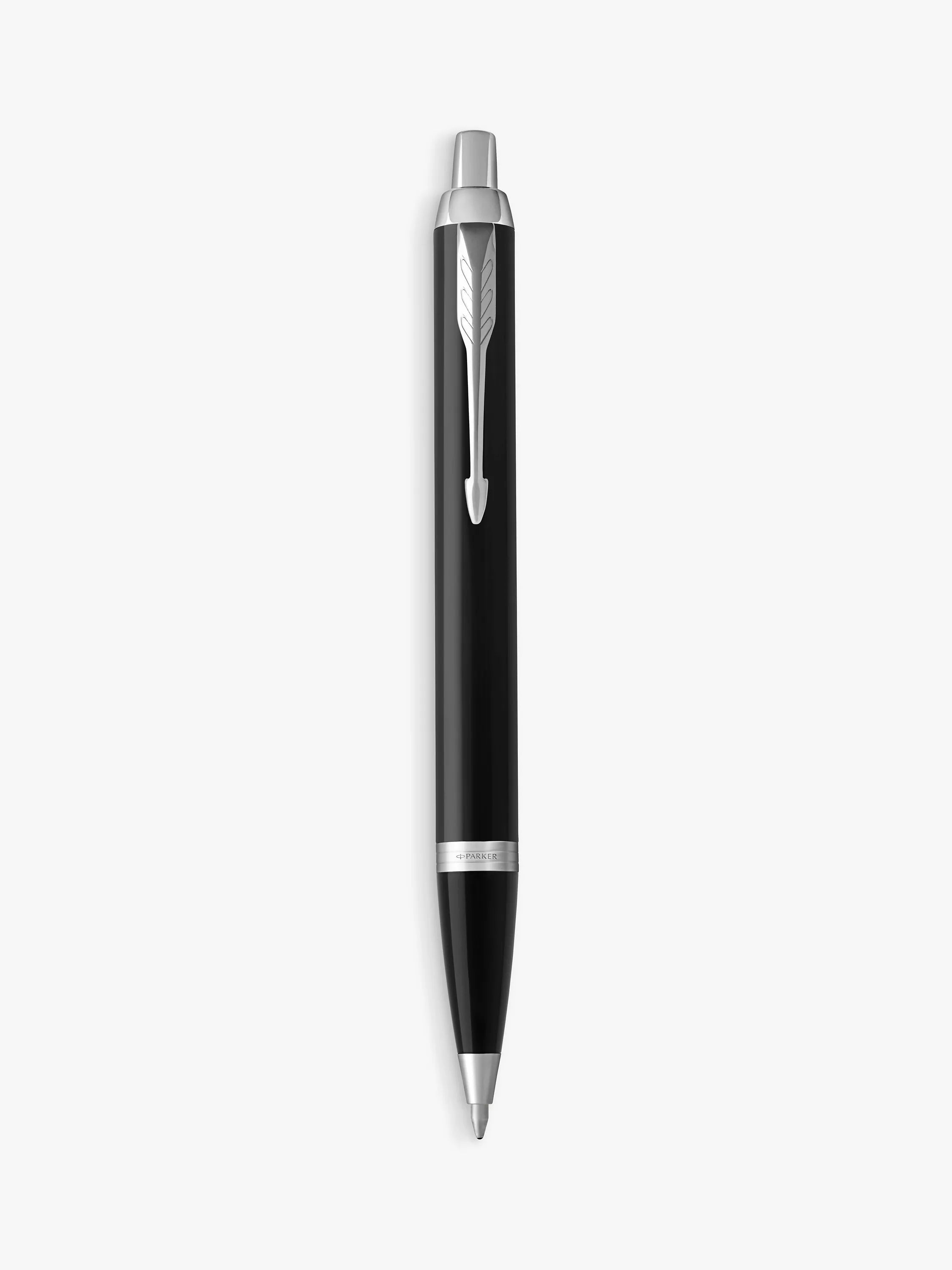 PARKER IM Ballpoint Pen black lacquer chrome trim, UK version