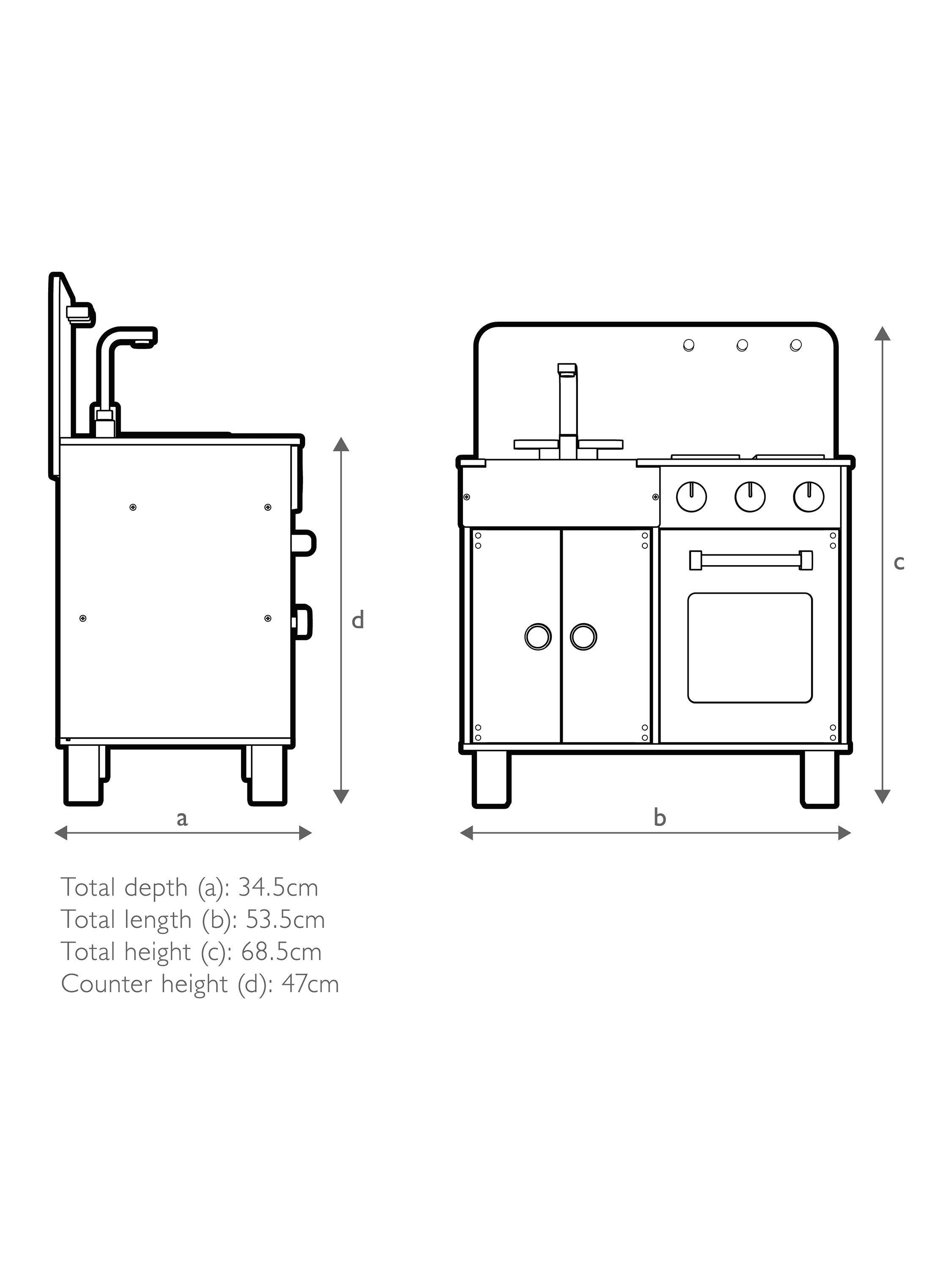 John Lewis modern wooden play kitchen - British product