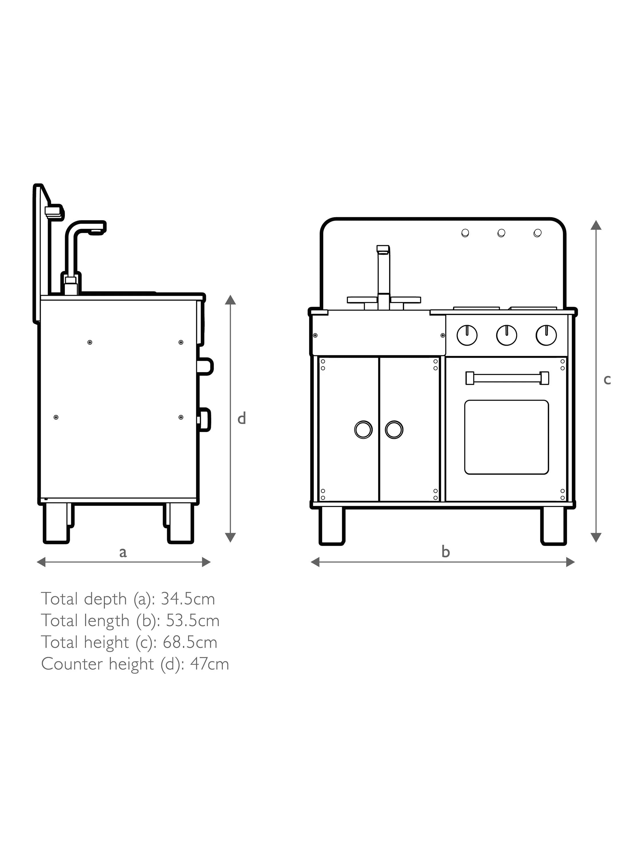 John Lewis modern wooden play kitchen - British product