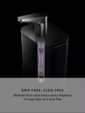 Simplehuman Pulse Pump Soap Dispenser Brushed Steel 473ml, imported from the UK