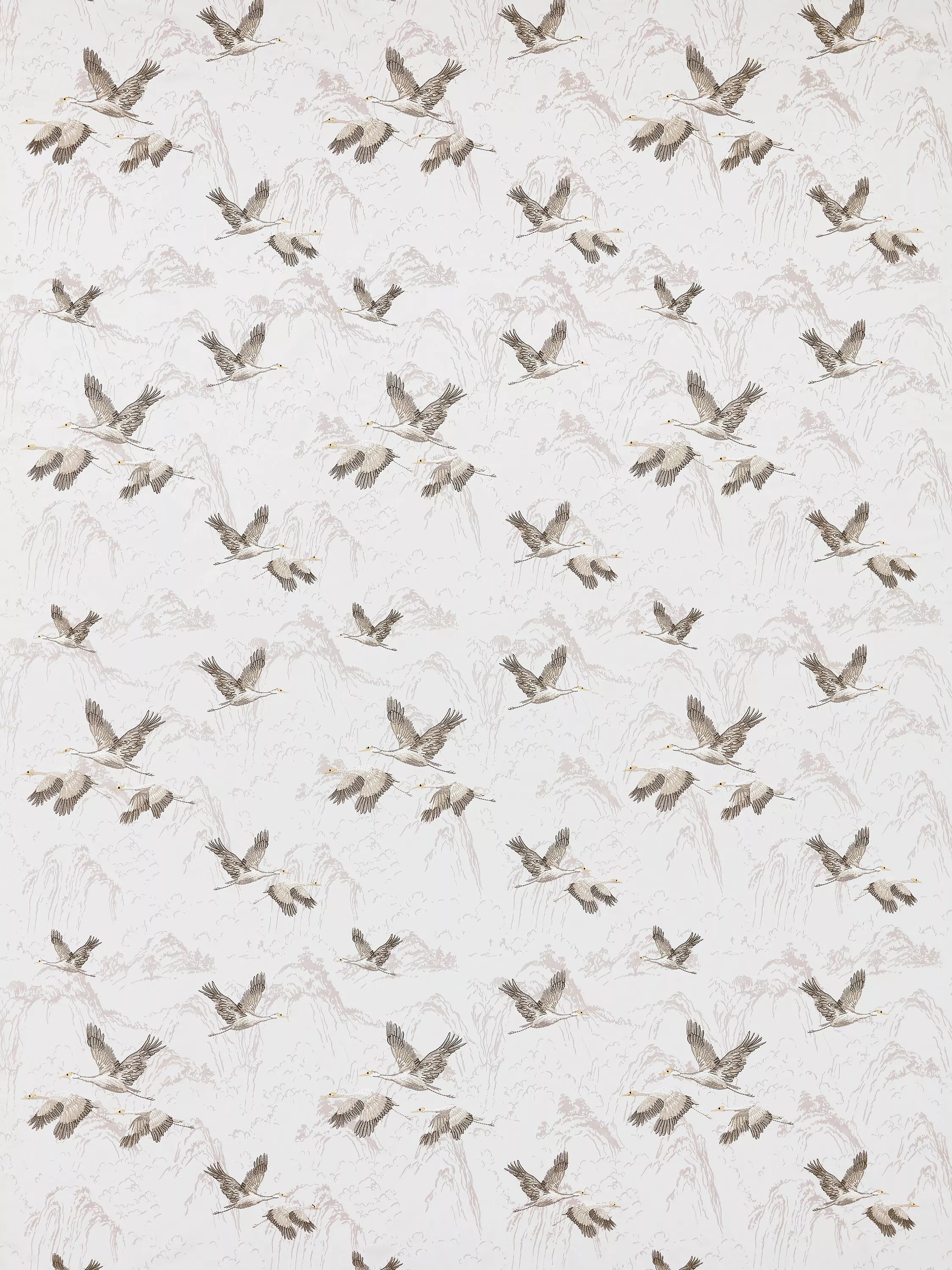 Laura Ashley embroidered furnishing fabric Animalia (British brand)