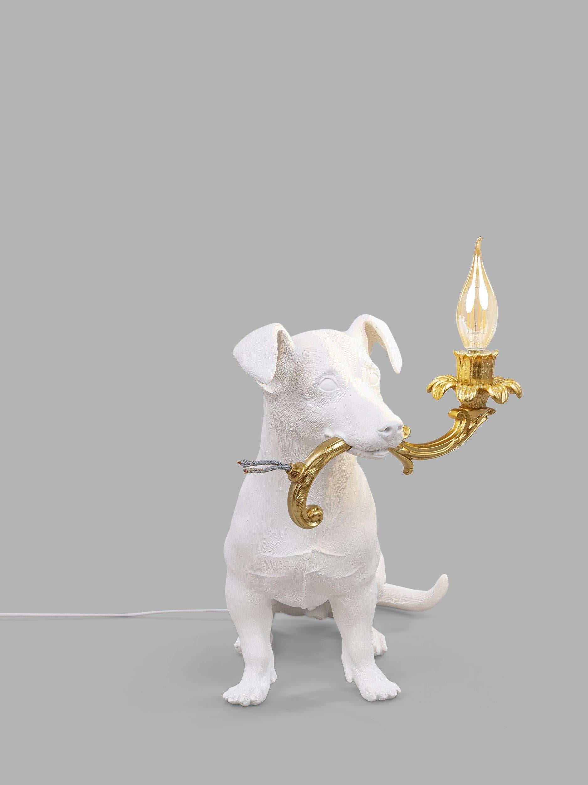 Seletti Rio white table lamp resin matte finish (British brand)