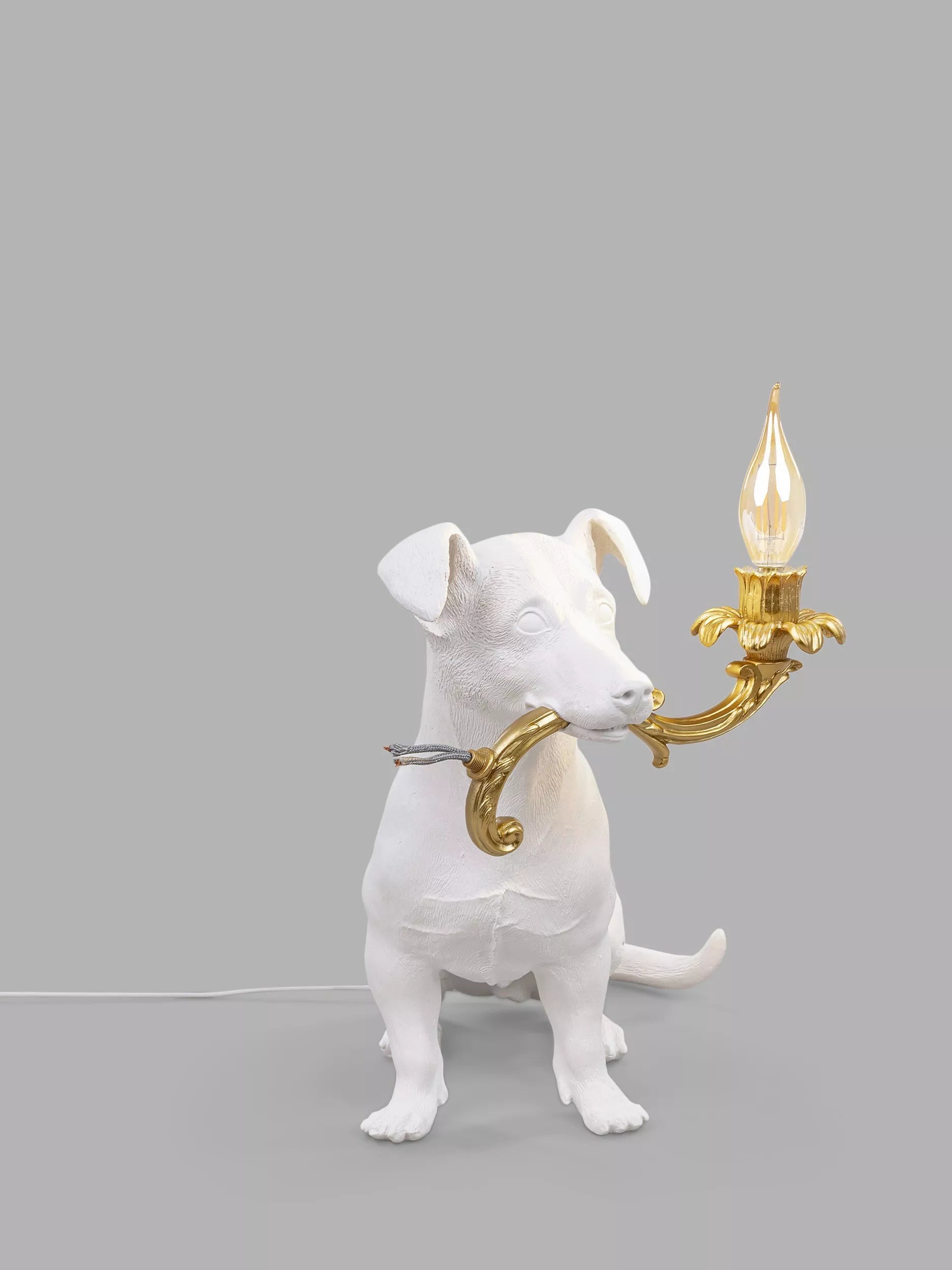 Seletti Rio white table lamp resin matte finish (British brand)