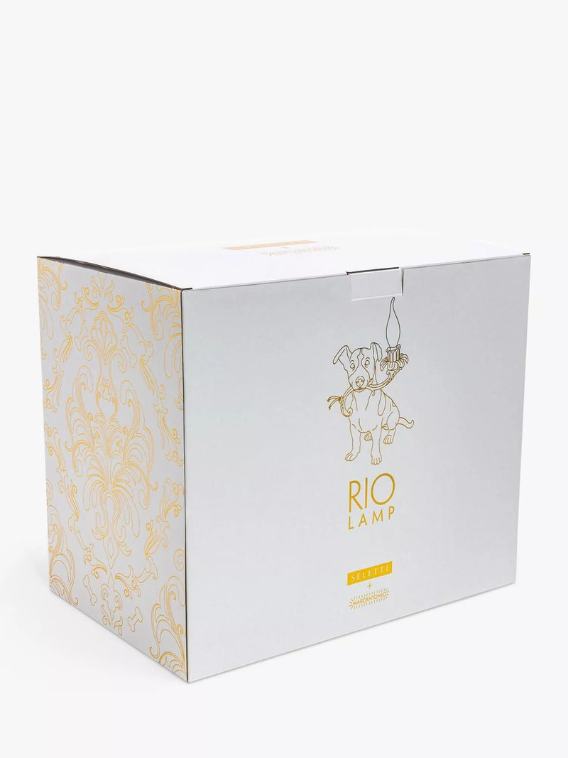 Seletti Rio white table lamp resin matte finish (British brand)
