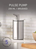 Simplehuman pulse pump soap dispenser brushed steel 295ml, imported from the UK