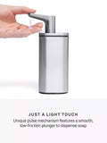 Simplehuman pulse pump soap dispenser brushed steel 295ml, imported from the UK