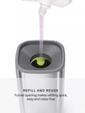 Simplehuman pulse pump soap dispenser brushed steel 295ml, imported from the UK