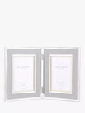 Laura Ashley Harrison Linen Double Photo Frame, 4 x 6" (10 x 15cm)