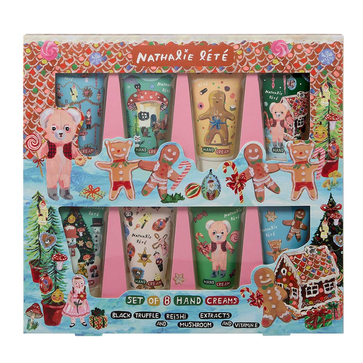 Nathalie Lete Hand Cream 8 x 30ml, imported from the UK