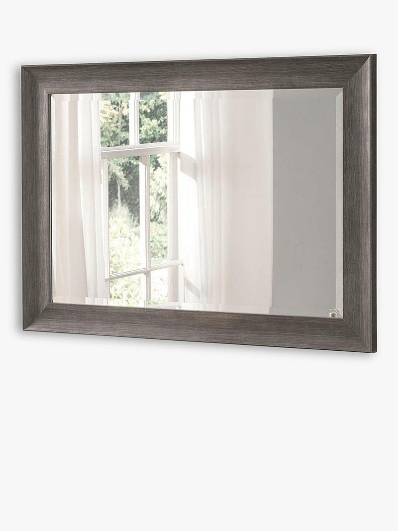 Yearn wood-effect rectangular wall mirror 74x102cm, UK version