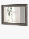 Yearn wood-effect rectangular wall mirror 74x102cm, UK version