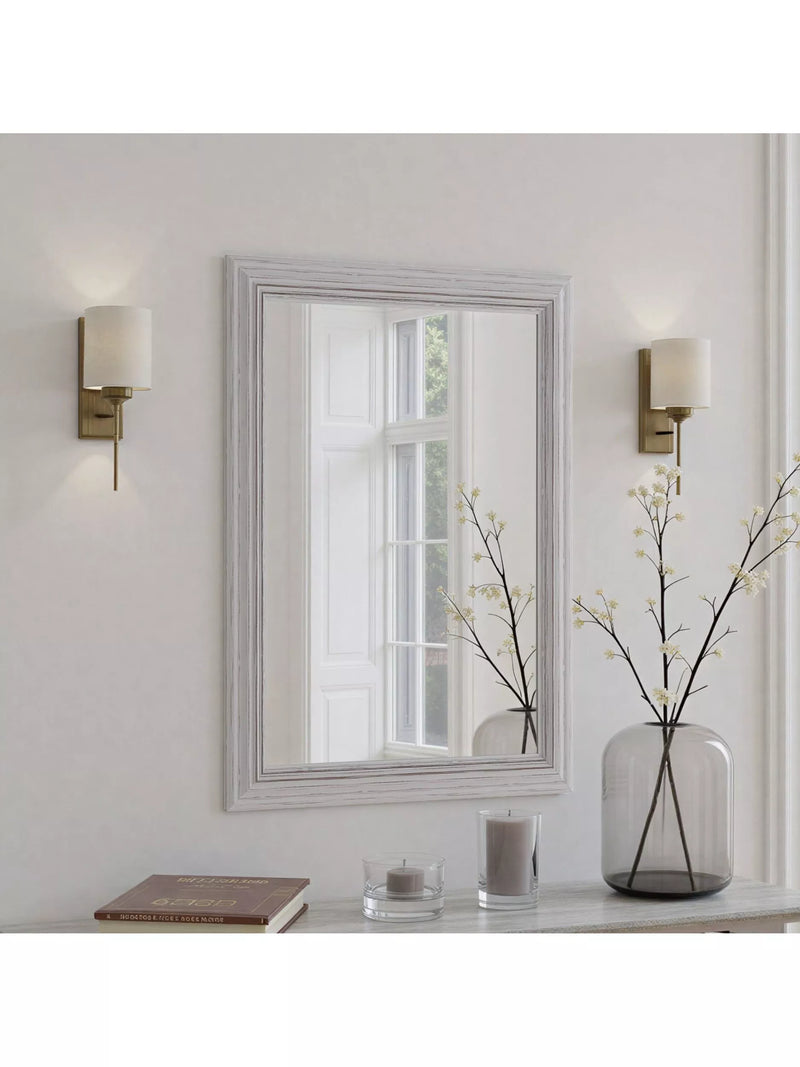 Yearn Contemporary Rectangular Wall Mirror, 74 x 102cm