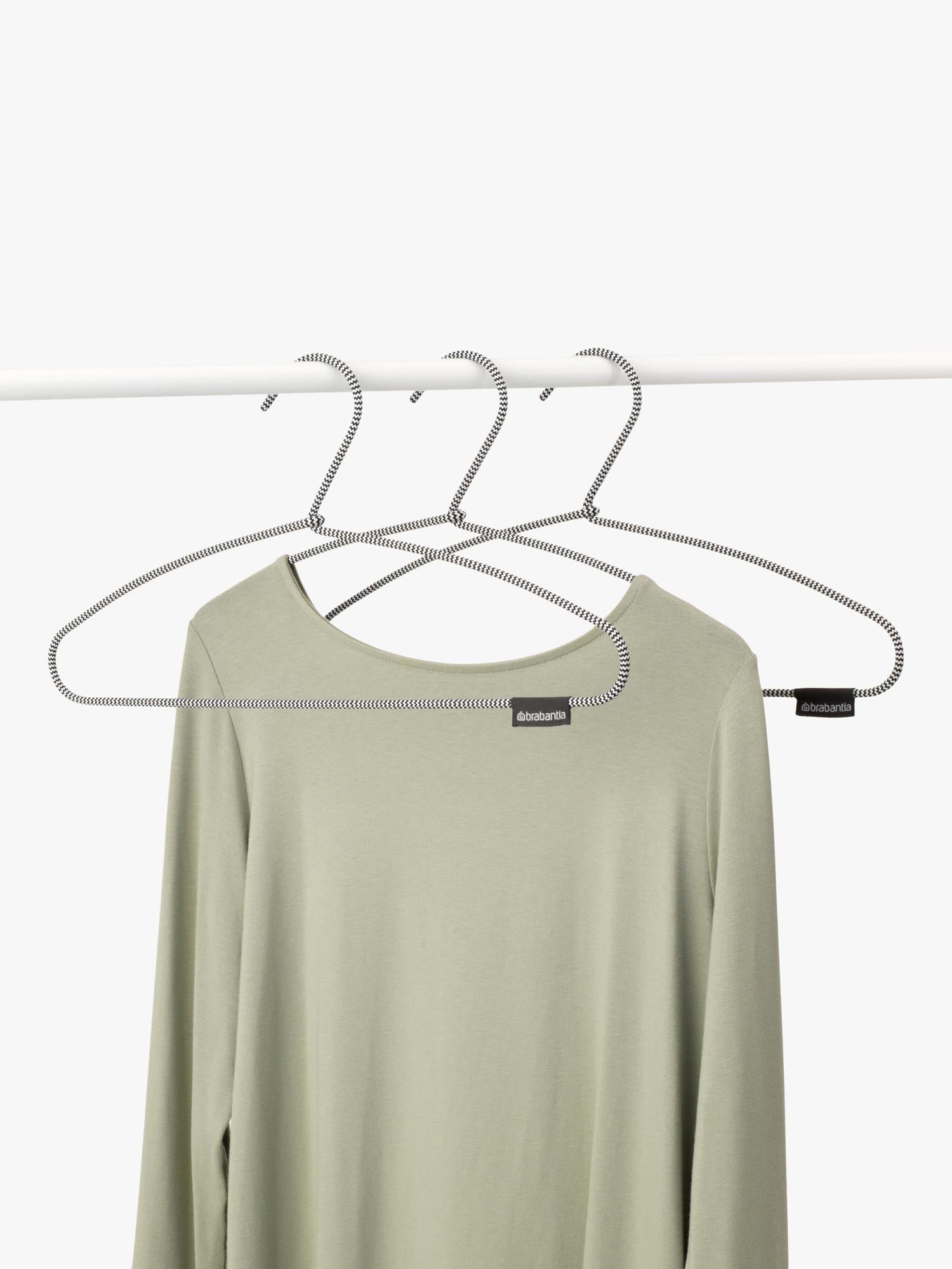 Brabantia clothes hangers Black/White set of 3 - British product