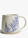 John Lewis Woodland Fern Mug 450ml Blue, imported from the UK