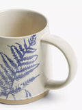 John Lewis Woodland Fern Mug 450ml Blue, imported from the UK