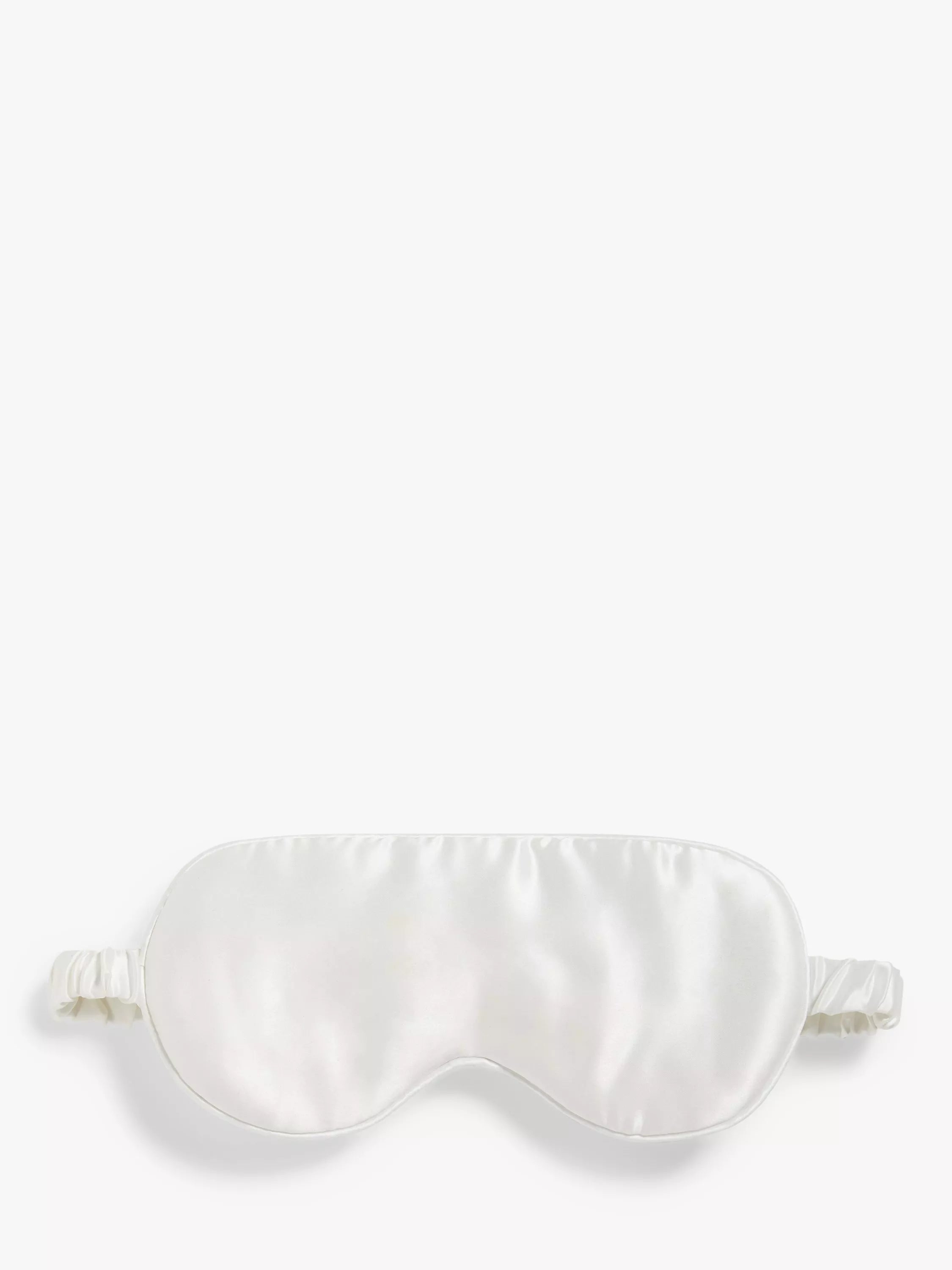 John Lewis silk eye mask white, UK version