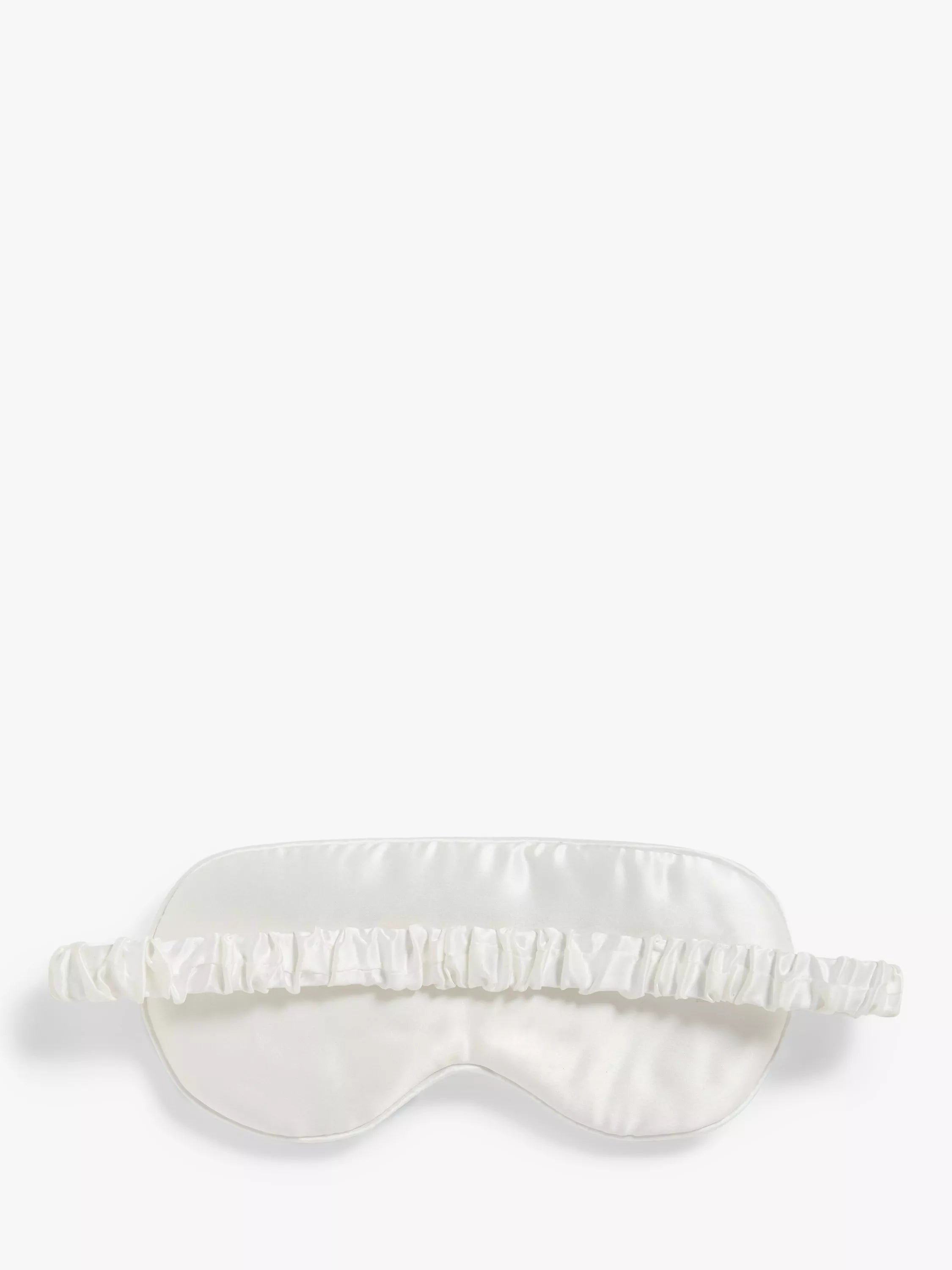 John Lewis silk eye mask white, UK version