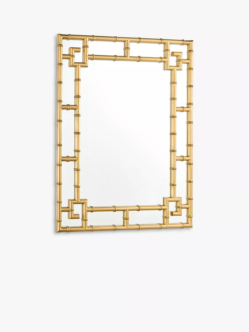 Laura Ashley gold mock bamboo wall mirror 107x81cm (British brand)
