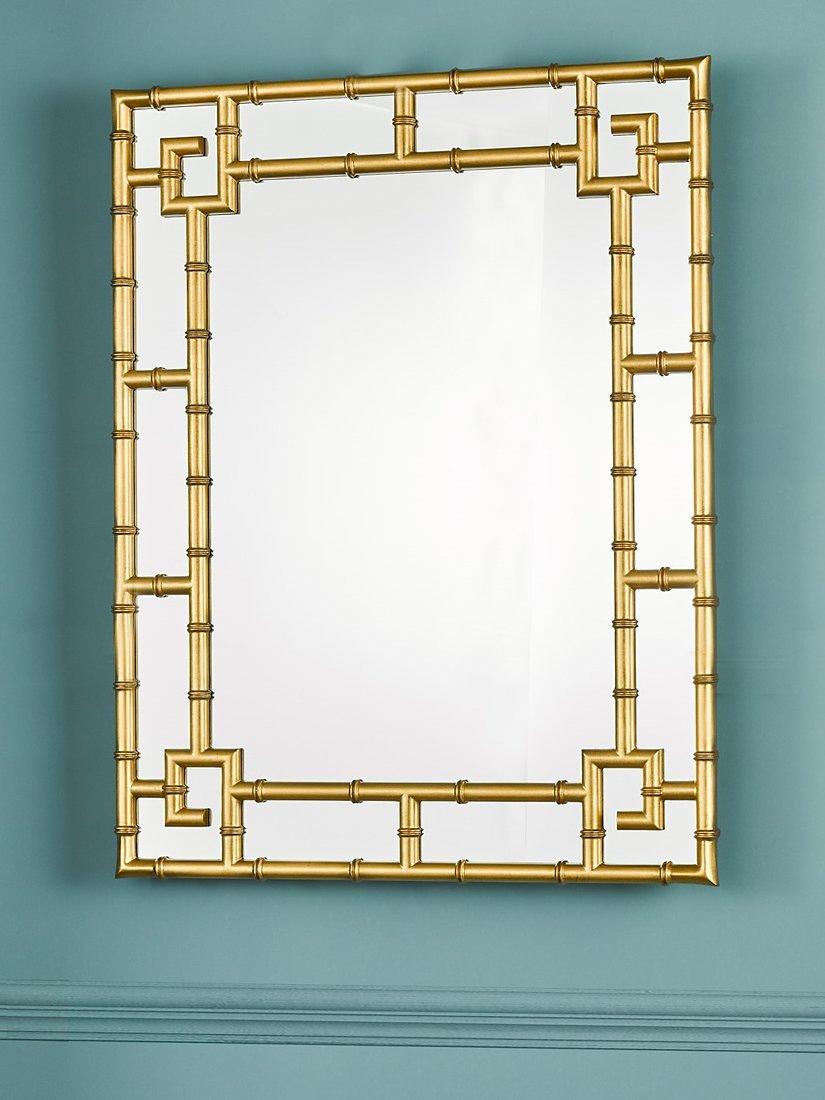 Laura Ashley gold mock bamboo wall mirror 107x81cm (British brand)