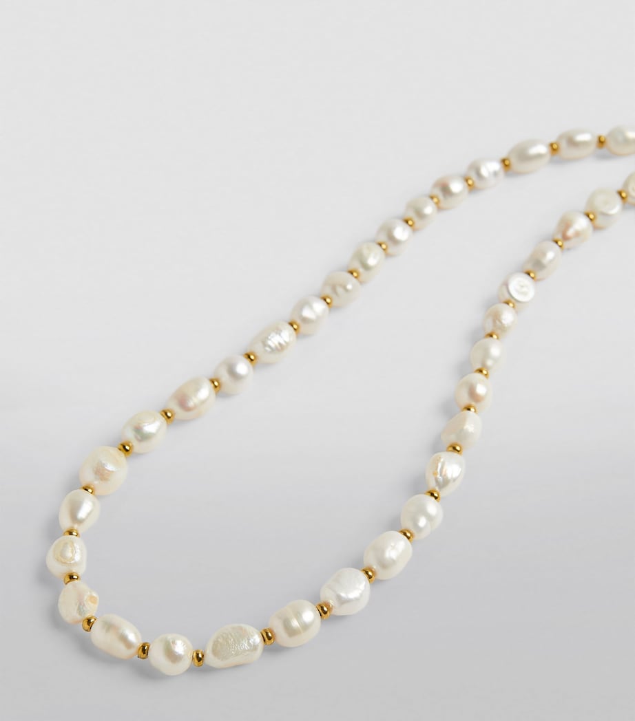 Nialaya Jewelry baroque pearl necklace, imported from the UK
