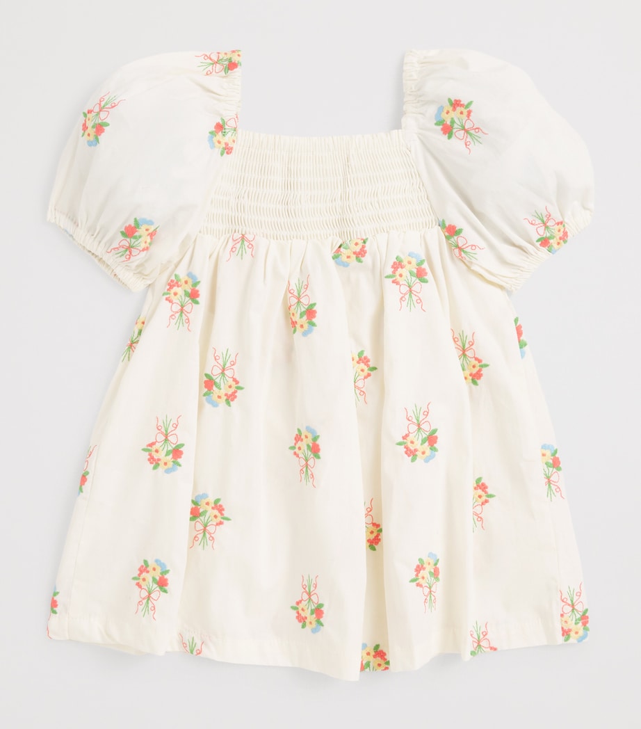 Gingersnaps cotton embroidered floral dress for infants 3-36 months, UK version