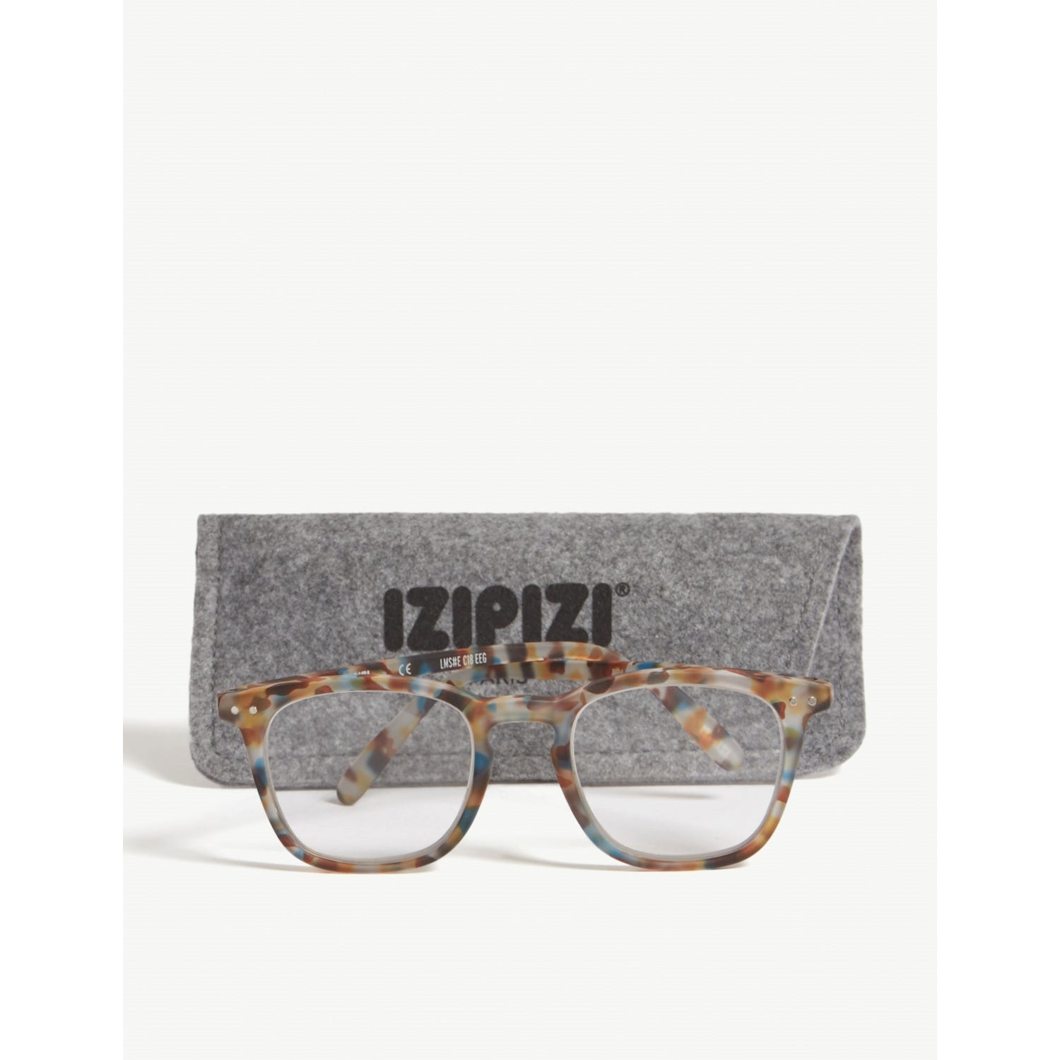 Izipizi reading glasses tortoiseshell square frame +1 - British product