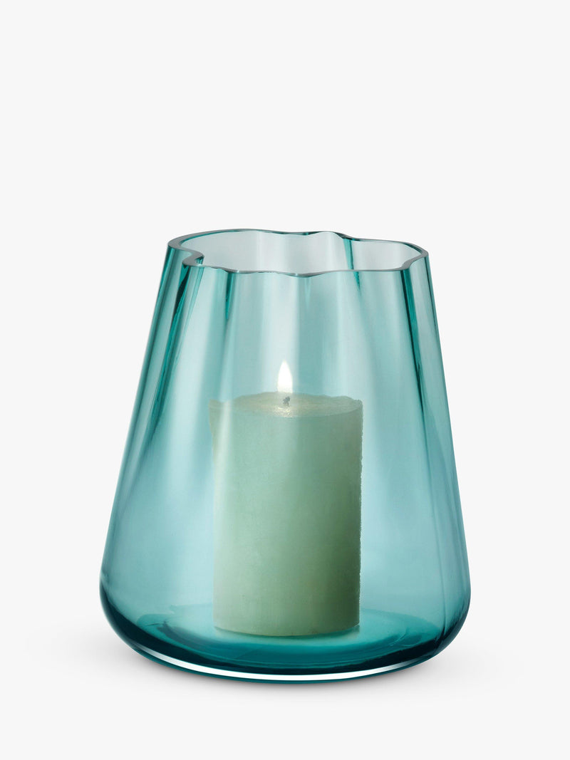 LSA International Lagoon Glass Vase and Lantern H18.5cm, UK version