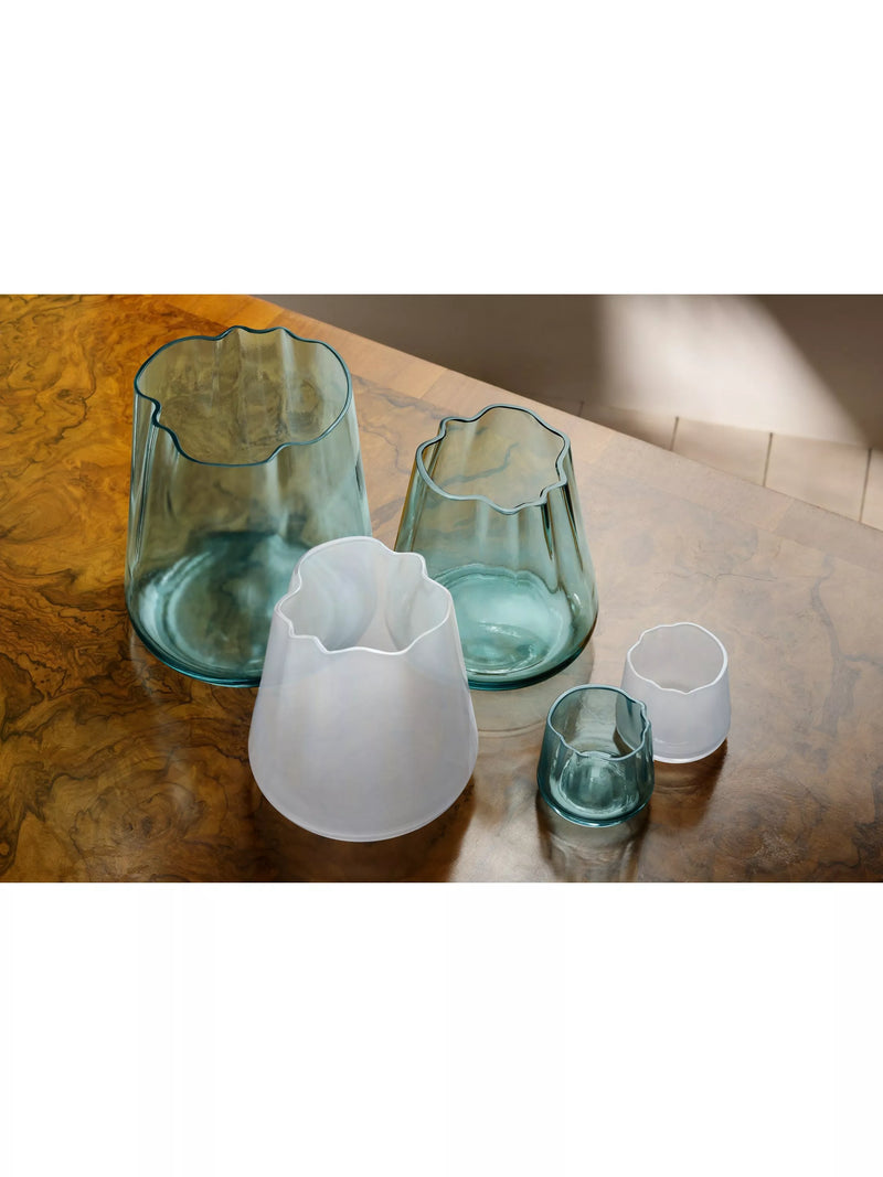LSA International Lagoon Glass Vase and Lantern H18.5cm, UK version