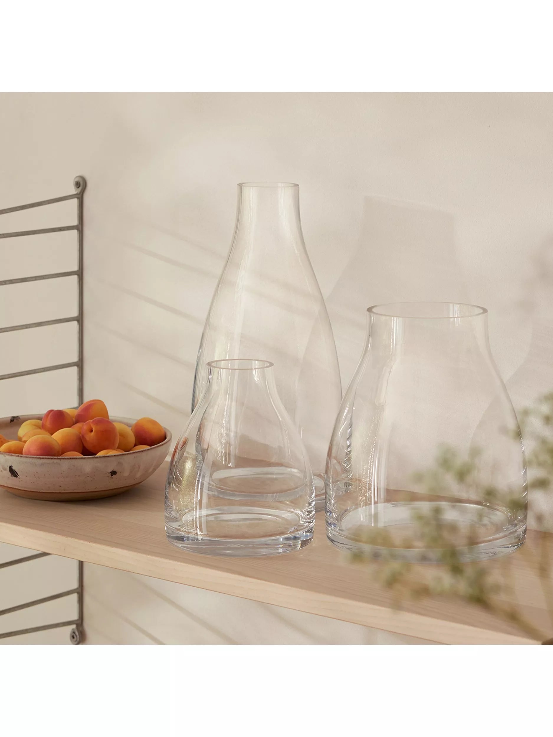 LSA International Flower Kiln Clear Vase H21cm, UK version