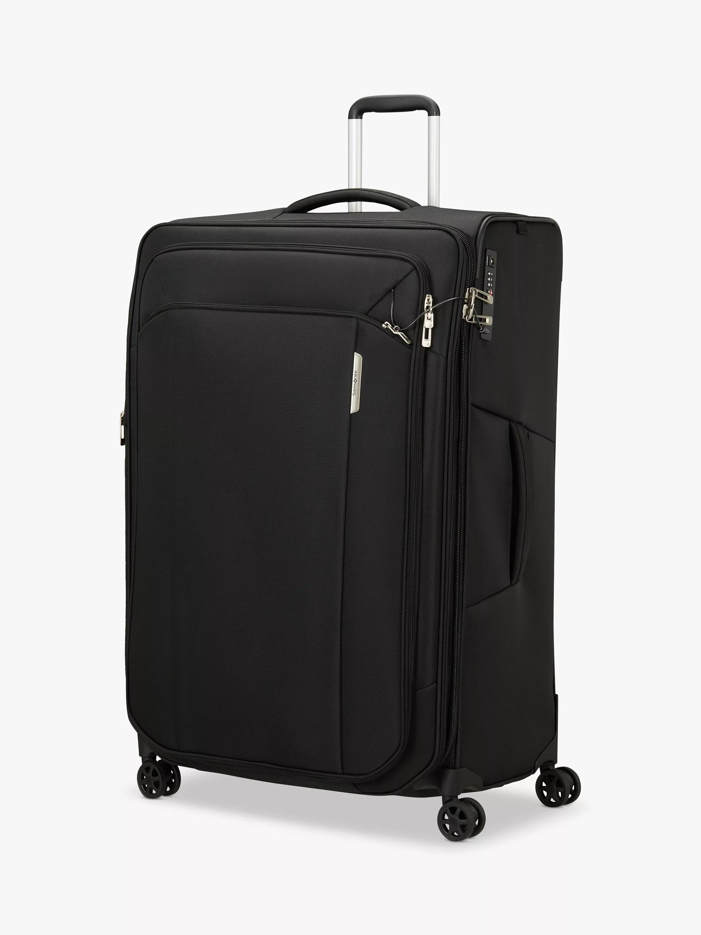 Respark 4-Wheel 82cm Expandable Extra Large Suitcase, 180L, Ozone Black
