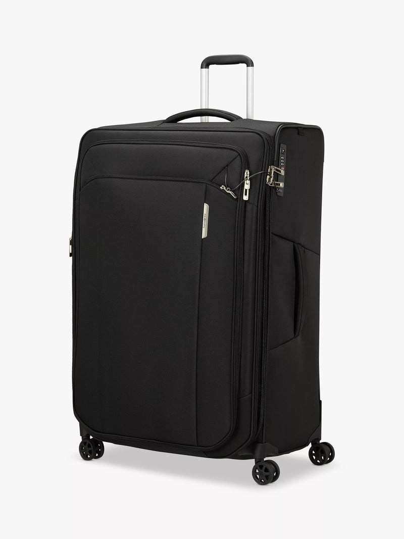 Respark 4-Wheel 82cm Expandable Extra Large Suitcase, 180L, Ozone Black