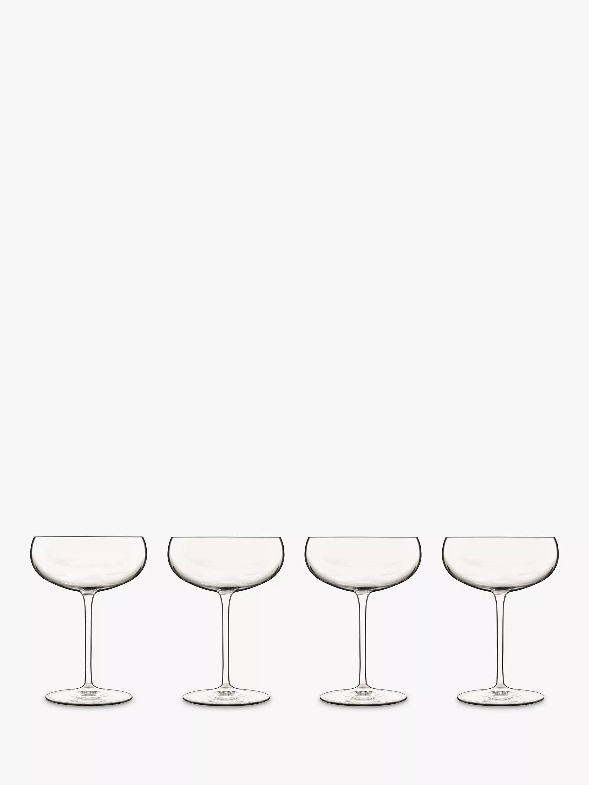 Luigi Bormioli Talismano martini cocktail glass set of 4 clear 300ml (British brand)