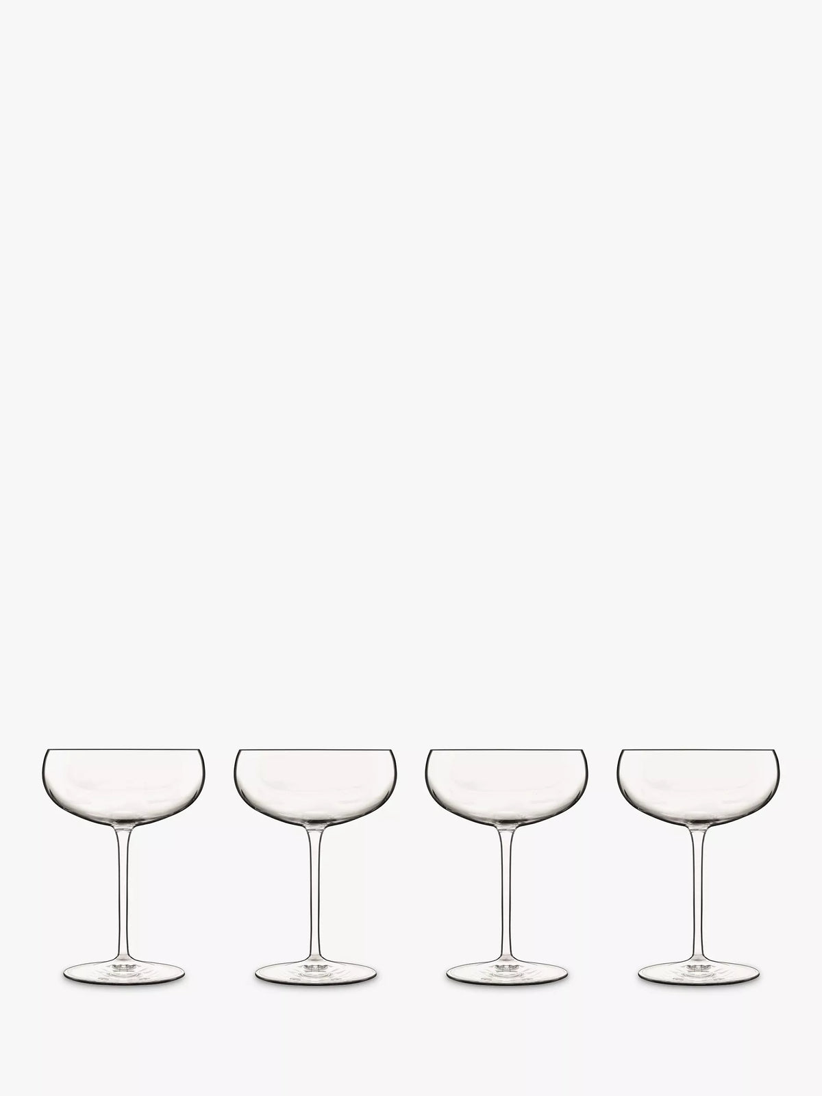 Luigi Bormioli Talismano martini cocktail glass set of 4 clear 300ml (British brand)