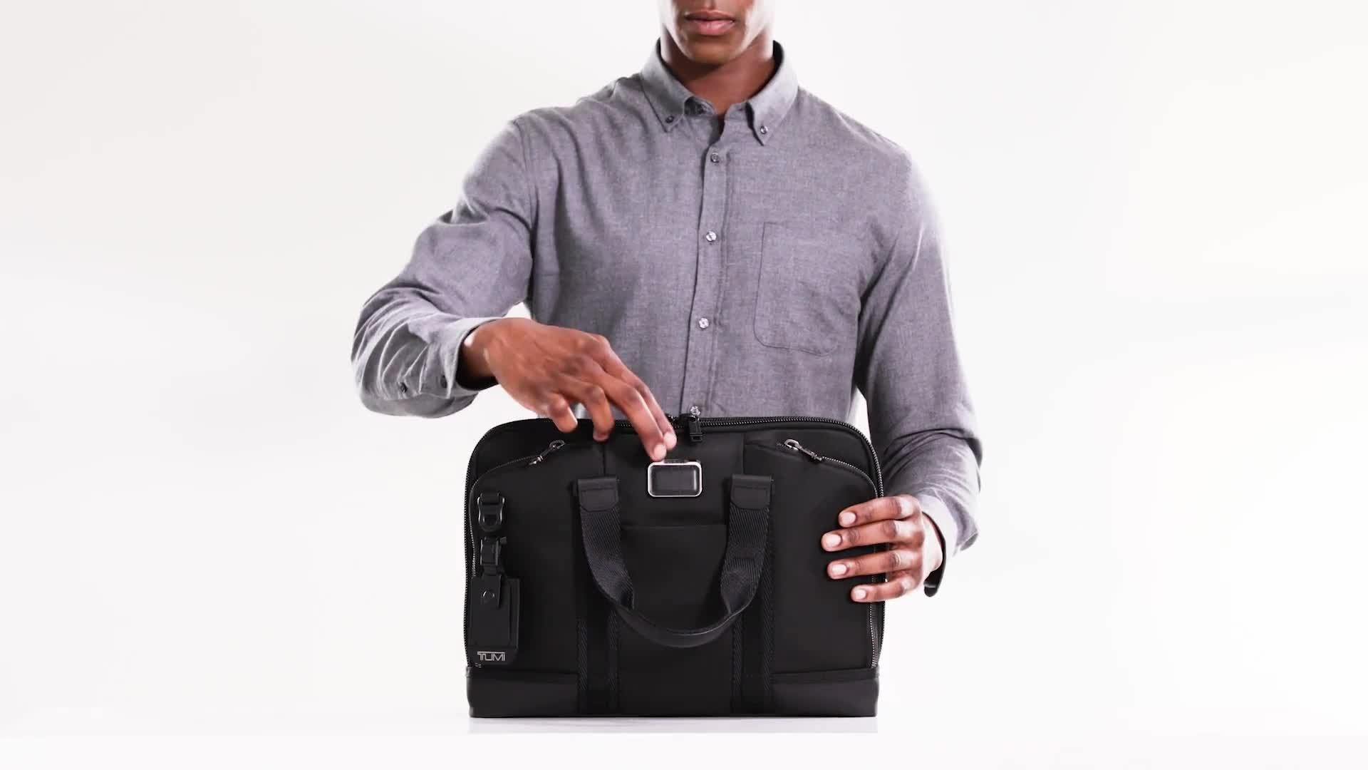 TUMI Alpha Bravo Academy Briefcase slim design, UK version