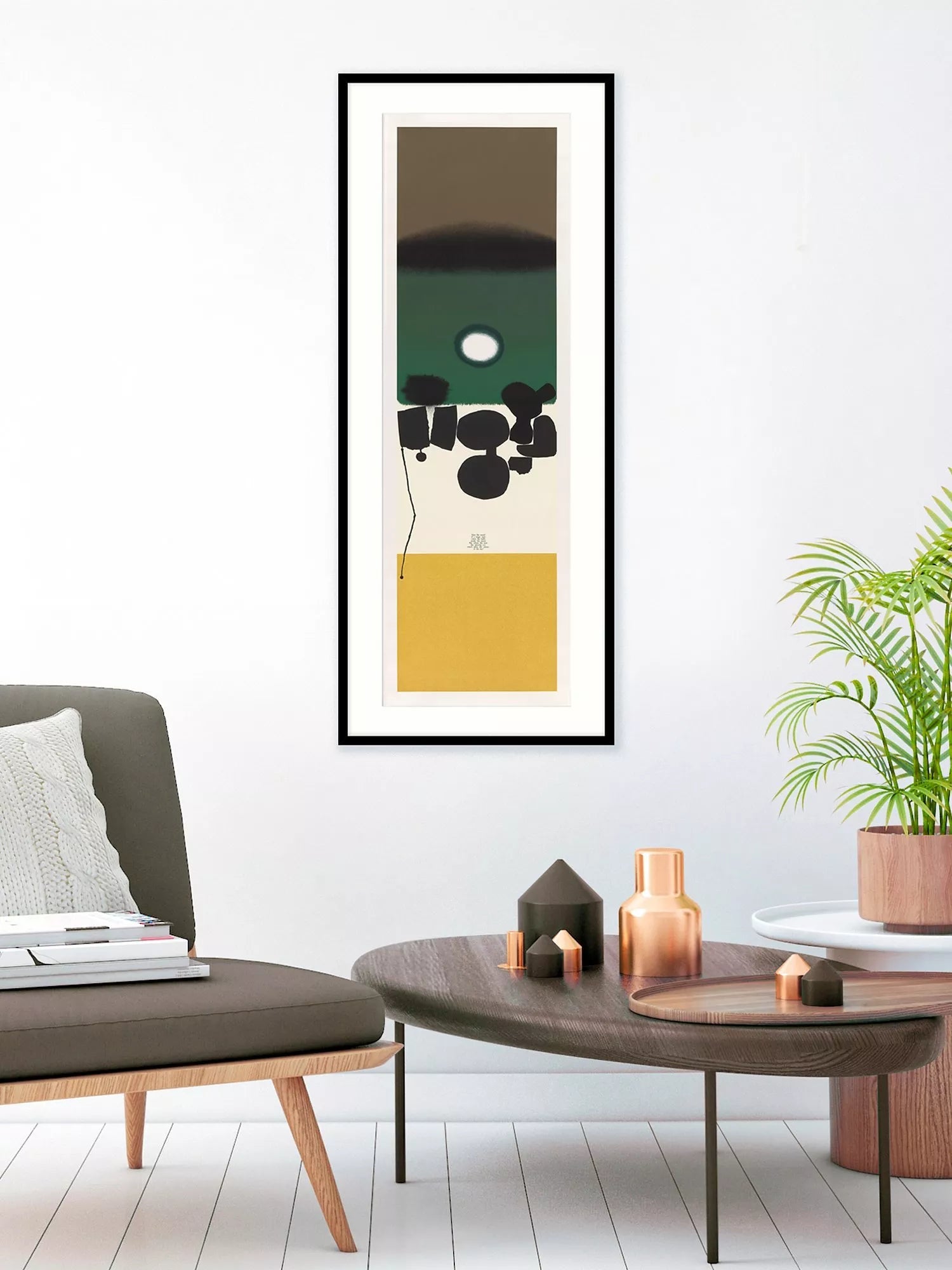Tate framed print Victor Pasmore abstract art 103x43cm (British brand)