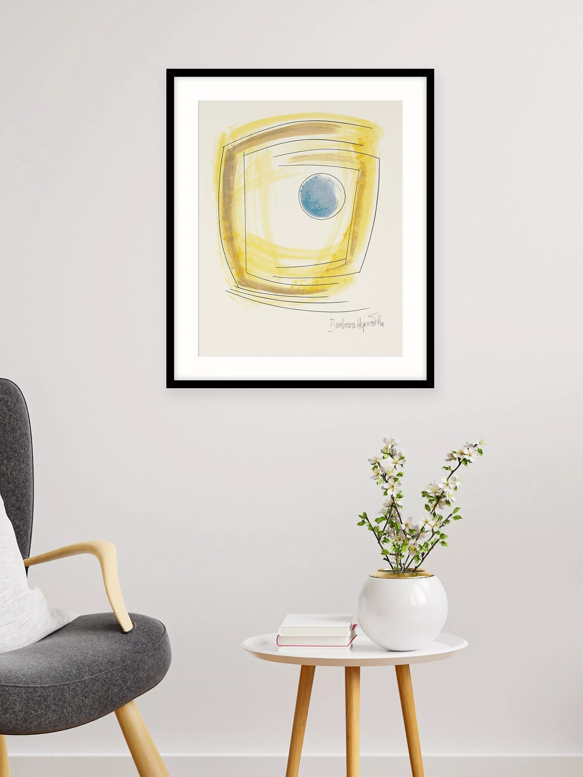 Tate Barbara Hepworth Winter Solstice framed print 63x53cm, imported from the UK