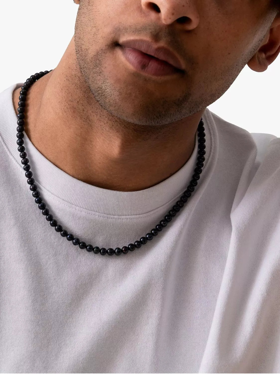 Dower & Hall men's freshwater pearl collar necklace, UK version