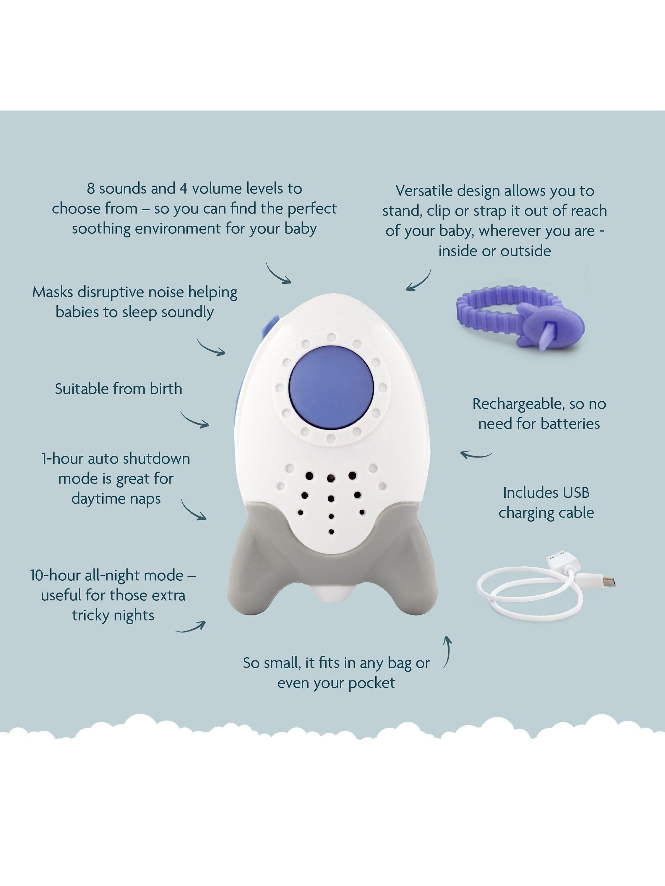 Rockit Wooshh baby sound sleep aid, imported from the UK