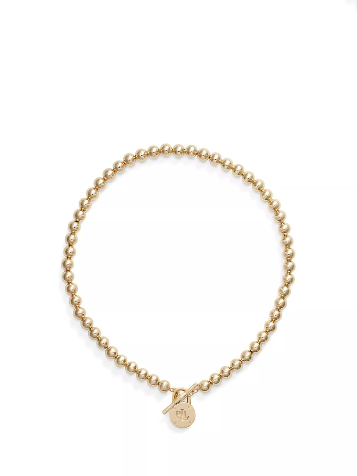 Ralph Lauren gold beaded collar necklace - British product