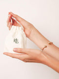 Ralph Lauren pearl drop earrings white silver - British product