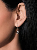 Ralph Lauren ball drop earrings with cubic zirconia stones - British product