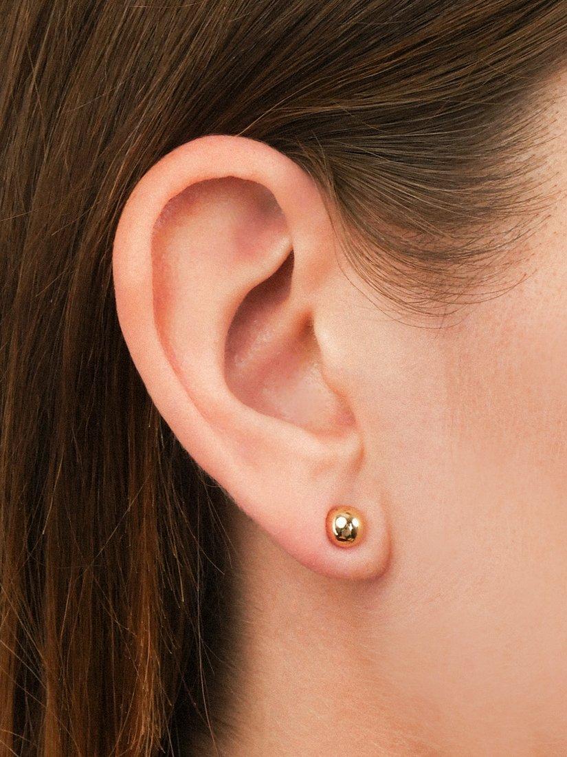 Ralph Lauren gold toned stud earrings 6mm, imported from the UK