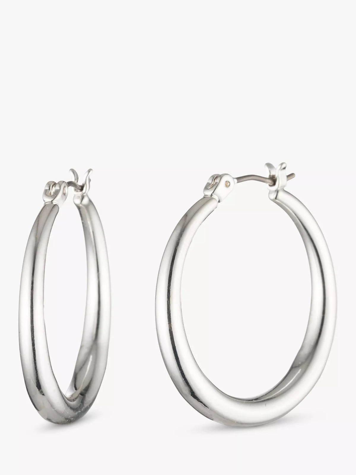 Ralph Lauren Gradual Hoop Earrings silver, imported from the UK