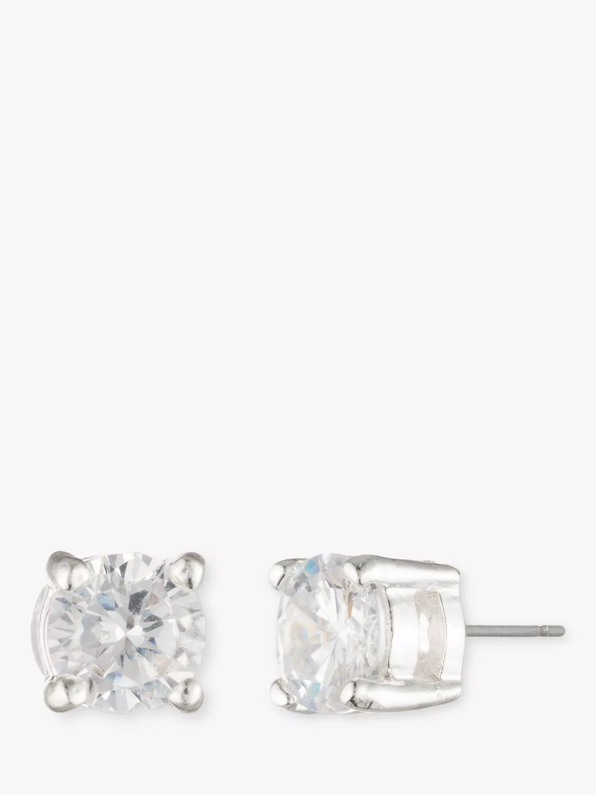 Lauren Ralph Lauren simple cubic zirconia stud earrings silver 5mm (British brand)