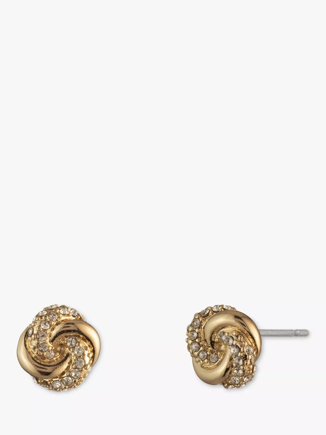 Ralph Lauren knot stud earrings with crystals (British brand)